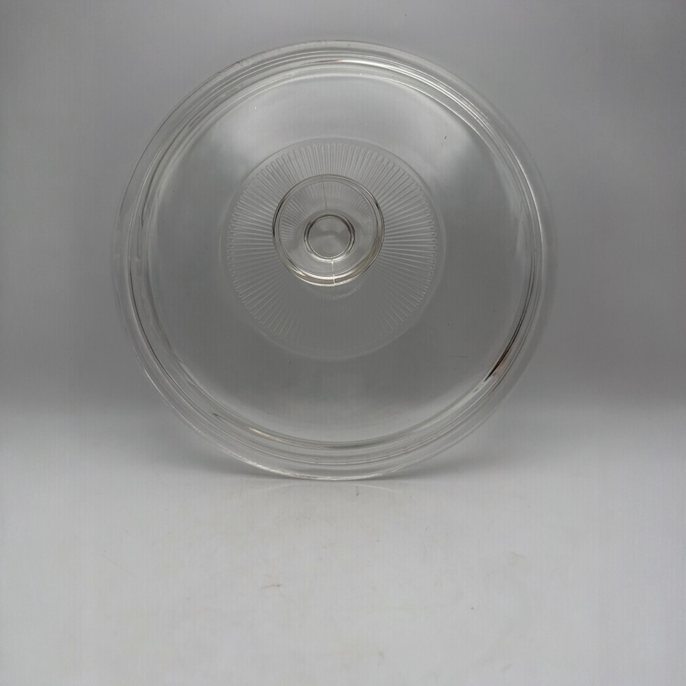 Vintage PYREX Clear Glass Lid Replacement G 1 C A  ‎ Round Cover Casserole 8.5"